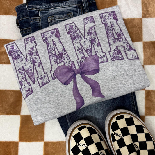 Weekly Sublimation Deal Mama Bow Lavender - Multiple Styles