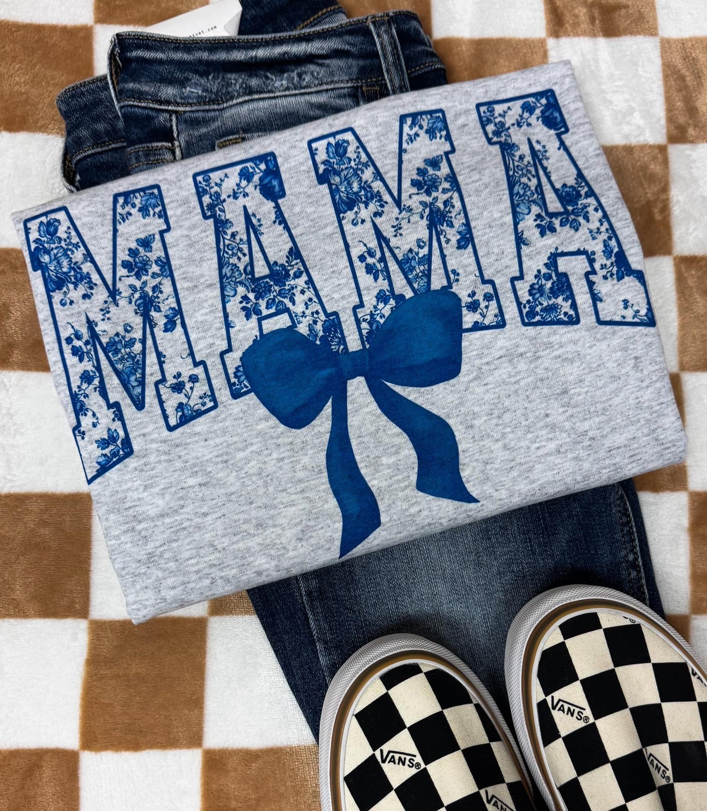 Weekly Sublimation Deal Mama Bow Blue - Multiple Styles