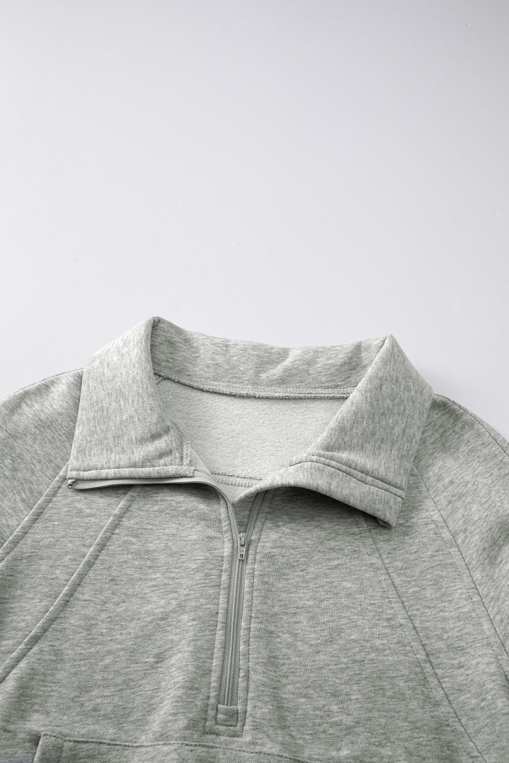 Elmwood Zip Up Stand Collar Ribbed Thumbhole Sleeve Sweatshirt